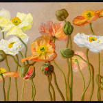 Jo Barrett, Still Life with Garden Roses and Stoneware Pot