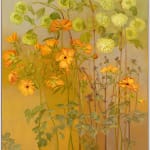 Jo Barrett, Still Life with Garden Roses and Stoneware Pot