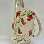 Laurance Simon, Small Black & Yellow Jug with Robin Handle
