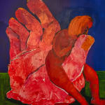Lotte Wieringa, under warm wings, round eggs #5, 2023