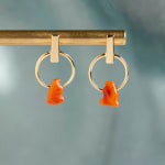 Egyptian, Carnelian Falcon Pendant Earrings, Egyptian, Middle Kingdom, circa 2030-1650 BC