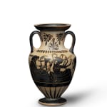 Greek, An Attic white-ground amphora of the Light Make Class, attributed to the Pescia Painter, circa 525 - 475 BC