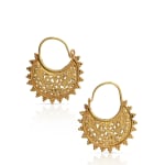 Byzantine, A pair of Byzantine gold openwork earrings, circa 6th - 7th century AD