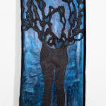 Alisa Sikelianos-Carter, Looking Forward and Backward and Upward and Through; Black into Blue, Me Onto You (II), 2022