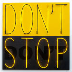 Deborah Kass, Don't Stop 1 (Yellow/Black), 2020