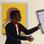 Roger Brown, Third World City Council Alderman Remove Pictures At An Exhibition Which They Find Offensive, 1988
