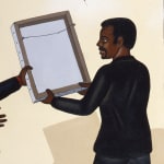 Roger Brown, Third World City Council Alderman Remove Pictures At An Exhibition Which They Find Offensive, 1988