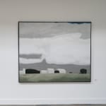Installation view of Neil Williams oil on linen painting 'A Way to Connect', as featured in his solo exhibition 'Distance' at kellilundberg.art.