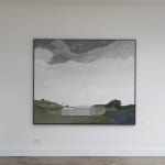 Installation view of Neil William's oil on linen painting 'Back Again', as featured in his solo exhibition 'Distance' at kellilundberg.art.