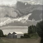 Neil William's oil on linen painting 'The Meeting Place', as featured in his solo exhibition 'Distance' at kellilundberg.art.