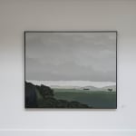 Installation view of Neil William's oil on linen painting 'Standing Still', as featured in his solo exhibition 'Distance' at kellilundberg.art.