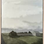 Framed view of Neil William's oil on linen painting 'Ross', as featured in kellilundberg.art's inaugural exhibition 'Maiden Voyage'.