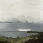 Neil William's oil on linen painting 'Occasional Rain', as featured in his solo exhibition 'Distance' at kellilundberg.art.