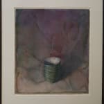 Framed view of Thornton Walker's watercolour 'Seven Stacked Bowls', as featured in the Illsley Collection exhibition at kellilundberg.art.