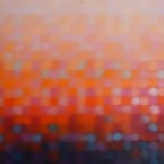 Matthew Johnson's abstract oil on canvas painting 'After Dusk', available to view in the kellilundberg.art stockroom.