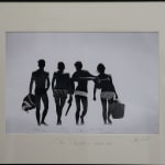 Framed image of Jeff Carter's iconic black and white photograph 'The Pickners, Wanda'. On display in the Illsely Collection exhibition at kellilundberg.art.