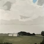 Neil William's oil on linen painting 'Looking In ', as featured in his solo exhibition 'Distance' at kellilundberg.art.