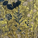 Julia Whitney Barnes, Cyanotype Painting (Roses, Snowdrops, Pollinators, etc.), 2021