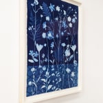 Julia Whitney Barnes, Cyanotype Painting (Fritillarias, Cosmos, Buttercup, etc.), 2021