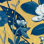 Julia Whitney Barnes, Cyanotype Painting (Roses, Snowdrops, Pollinators, etc.), 2021