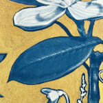 Julia Whitney Barnes, Cyanotype Painting (Roses, Snowdrops, Pollinators, etc.), 2021
