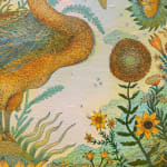 Julia Whitney Barnes, Cyanotype Painitng (Peony, Ferns, etc.), 2020