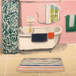 Polly Shindler, Pink Bathroom with Clawfoot Tub, 2020