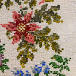 Kirstin Lamb, After Floral Cross Stitch Pattern with Poinsettias, 2021