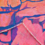 Katrina Majkut, Katrina Majkut stitching in the studio
