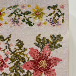 Kirstin Lamb, After Floral Cross Stitch Pattern with Poinsettias, 2021