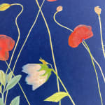 Julia Whitney Barnes, Cyanotype Painting (Poppies 2), 2020