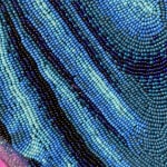 Katrina Majkut, Katrina Majkut stitching in the studio