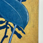 Julia Whitney Barnes, Cyanotype Painting (Roses, Snowdrops, Pollinators, etc.), 2021