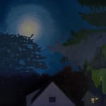 Laura Barr, Moonlit Surfer, 2023