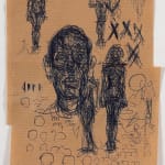 Alberto Giacometti, Tête d'Homme, Femmes Debout et Griffonnages, Ca. 1962