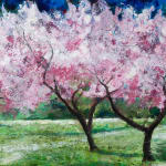 Ann Oram, Blossom Trees in the Meadow, 2021