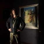 Tony Davidson with Evening Glow Marrakech Kilmorack Gallery
