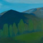 Jane MacNeill, Snow hills, forestry and birches study, 2023
