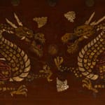 Unknown, Korean Empire (1897–1915), Red Lacquer Safe Cabinet Inlaid with Mother-of-Pearl , Shagreen and Brass Wire, Late 19th - early...