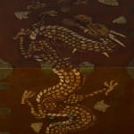 Unknown, Korean Empire (1897–1915), Red Lacquer Safe Cabinet Inlaid with Mother-of-Pearl , Shagreen and Brass Wire, Late 19th - early...