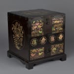 Unknown, Joseon Dynasty (1392–1897), Red Lacquer Box Inlaid with Mother-of-Pearl, 19th century