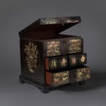 Unknown, Joseon Dynasty (1392–1897), Red Lacquer Box Inlaid with Mother-of-Pearl, 19th century