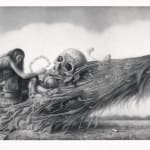 Sverre Malling, Peacock with Skulls and Bones, 2025