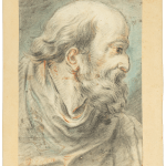 Profile portrait of an elderly man with a beard, by Joseph-Marie Vien.