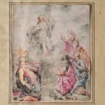 a watercolor by Leonaert Bramer depicting a religious scene