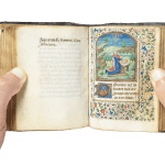 A medieval illuminated manuscript, a richly decorated Book of Hours by the Master of the Troyes Missal