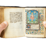 A medieval illuminated manuscript, a richly decorated Book of Hours by the Master of the Troyes Missal