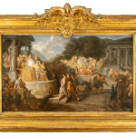 an old master painting by Swiss artist Jean-Pierre Saint-Ours depicting the Greec scene of the Olympic games