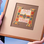 Very large and richly illuminated initial H from an Atlantic Bible realizead in Italy, Rome, c. 1100