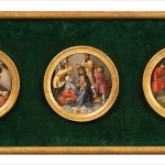 Five medallions depicting the Five Sorrowful Mysteries, from a lost painting of Our Lady of the Rosary, executed in Brussels c. 1500 by the Master of the Orsoy Altarpiece, important artist from the workshop of Colijn de Coter